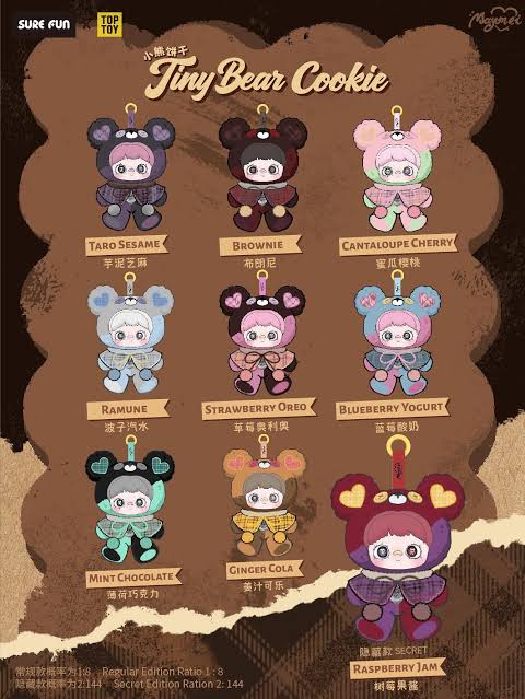 Maymei Tiny Bear Cookie Plush Series