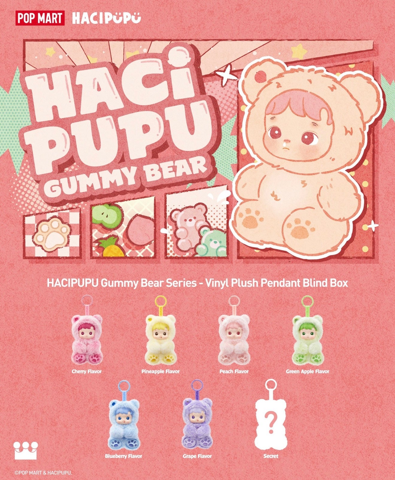 Hacipupu Plushie Gummy Bears Blind Box