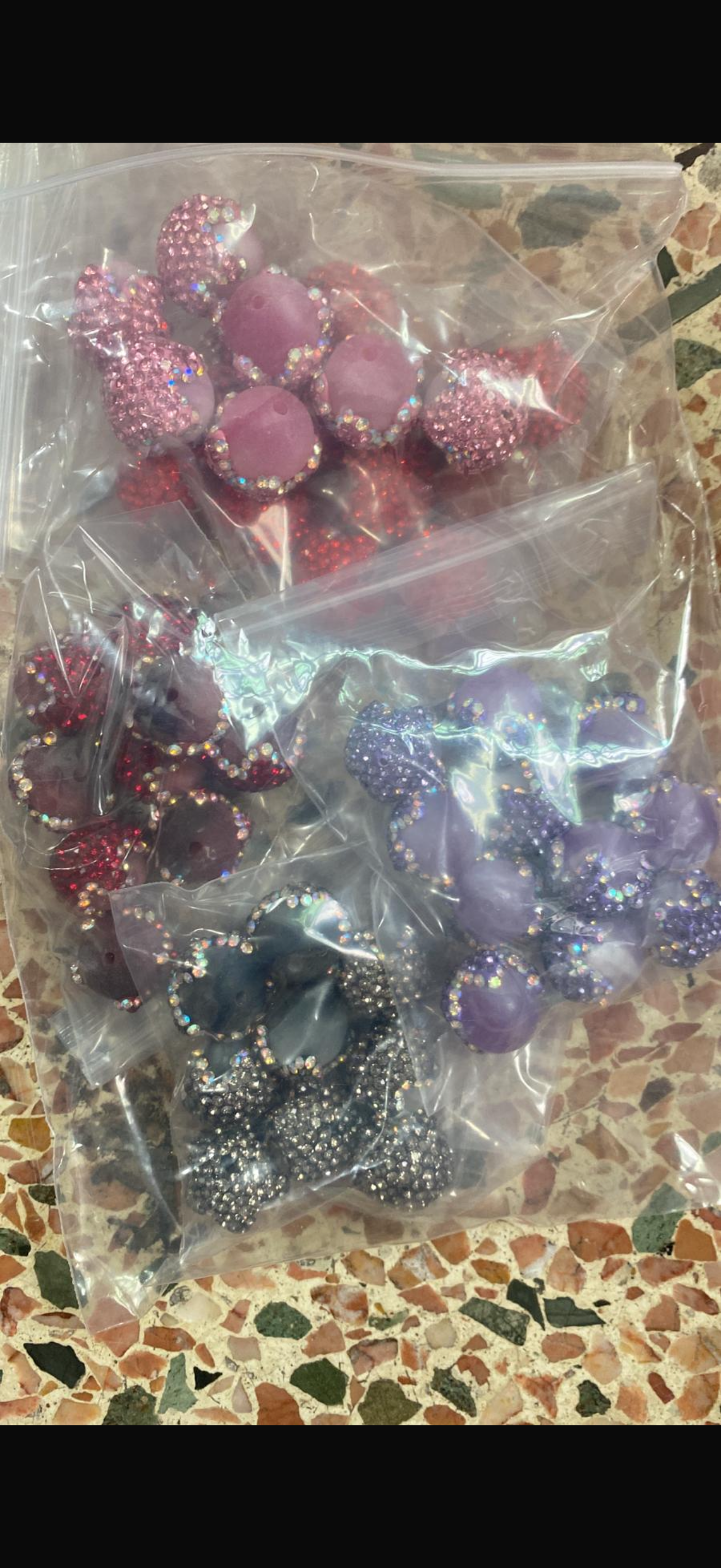 Blind Bling Bead Bags