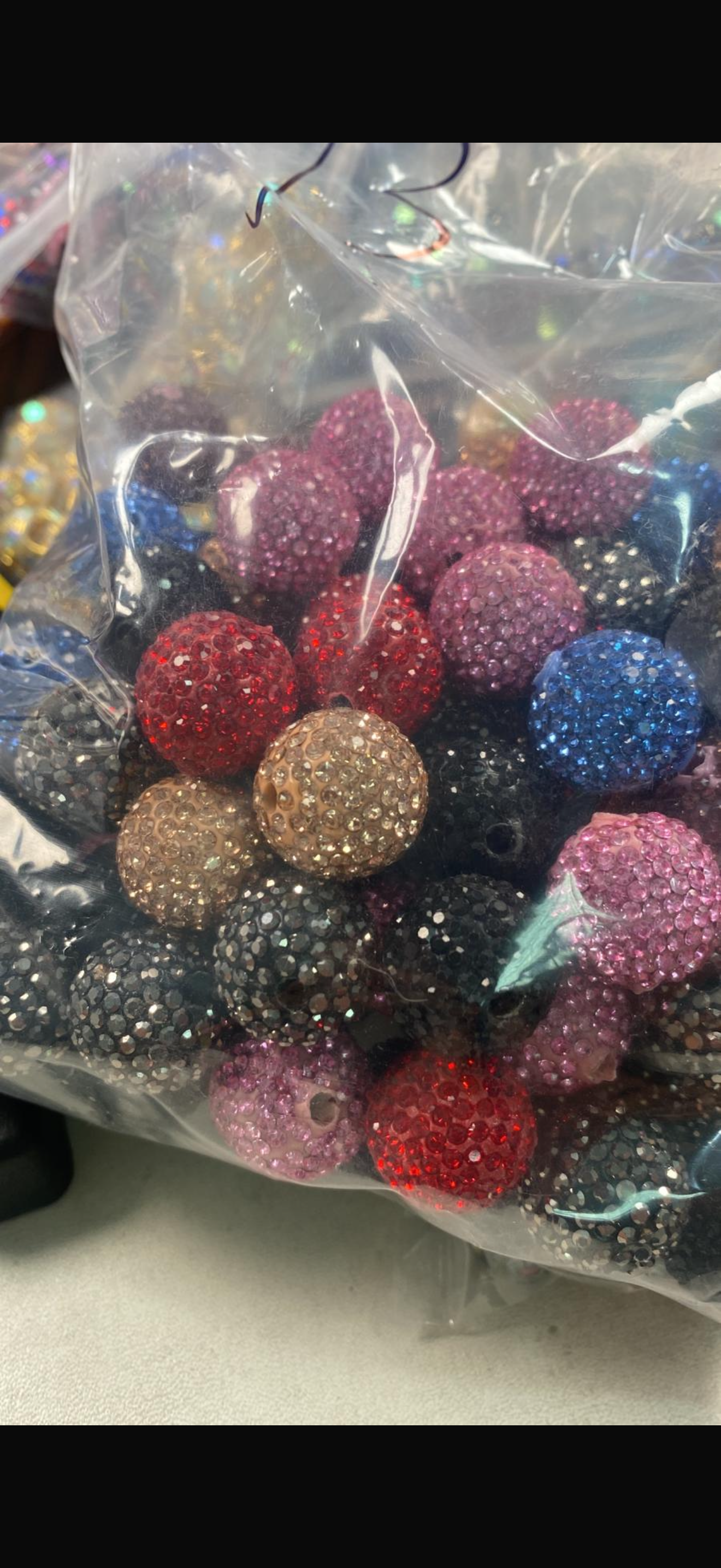 Blind Bling Bead Bags